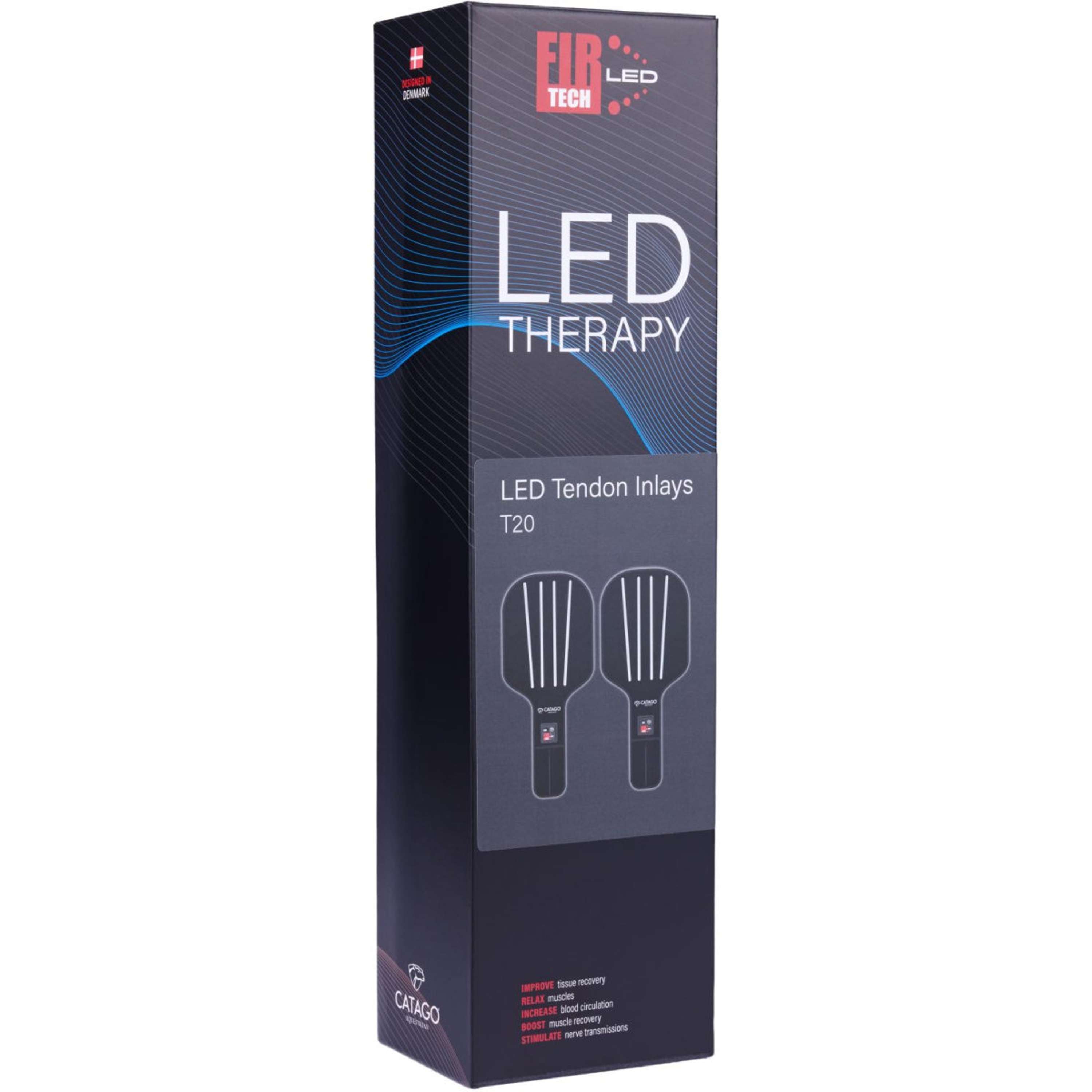 Catago Protezione delle gambe LED Fir-Tech Nero