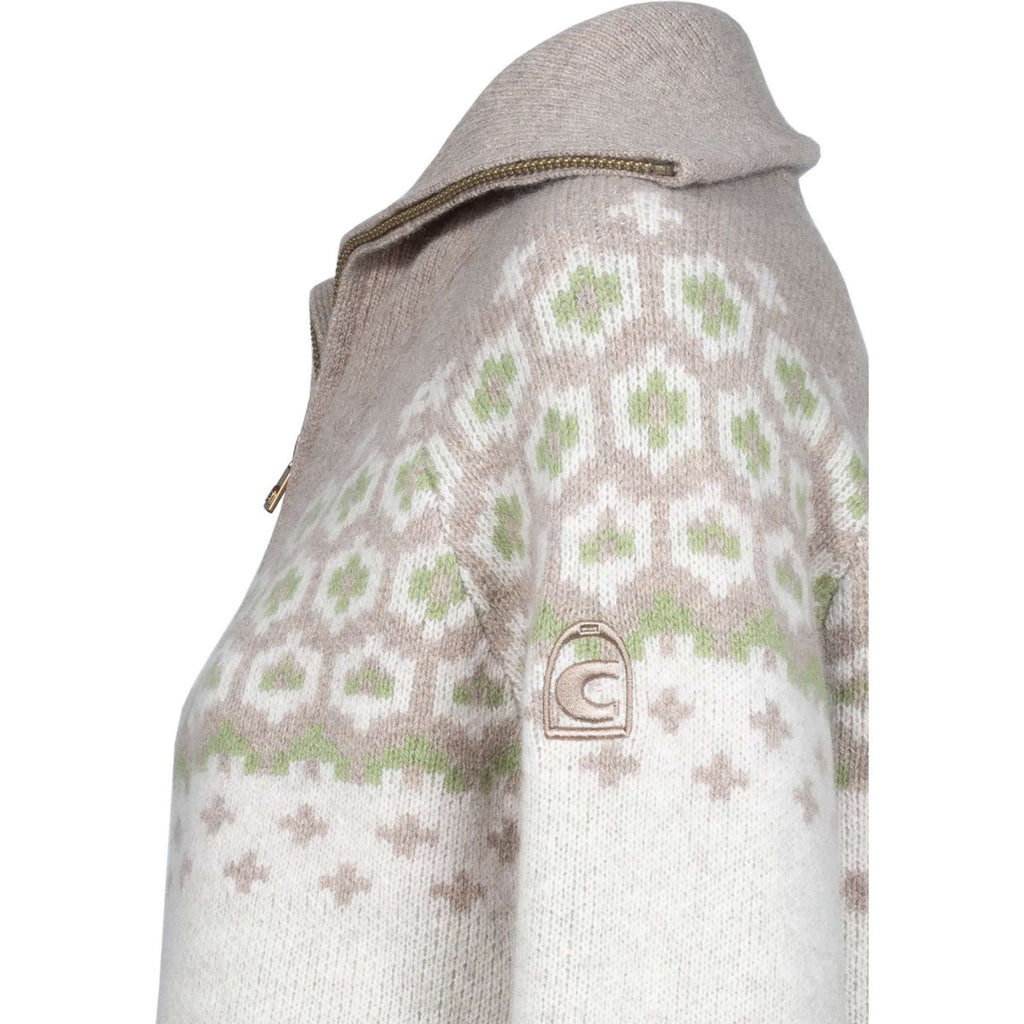 Cavallo Pullover Cavalleara con Cerniera Vaniglia