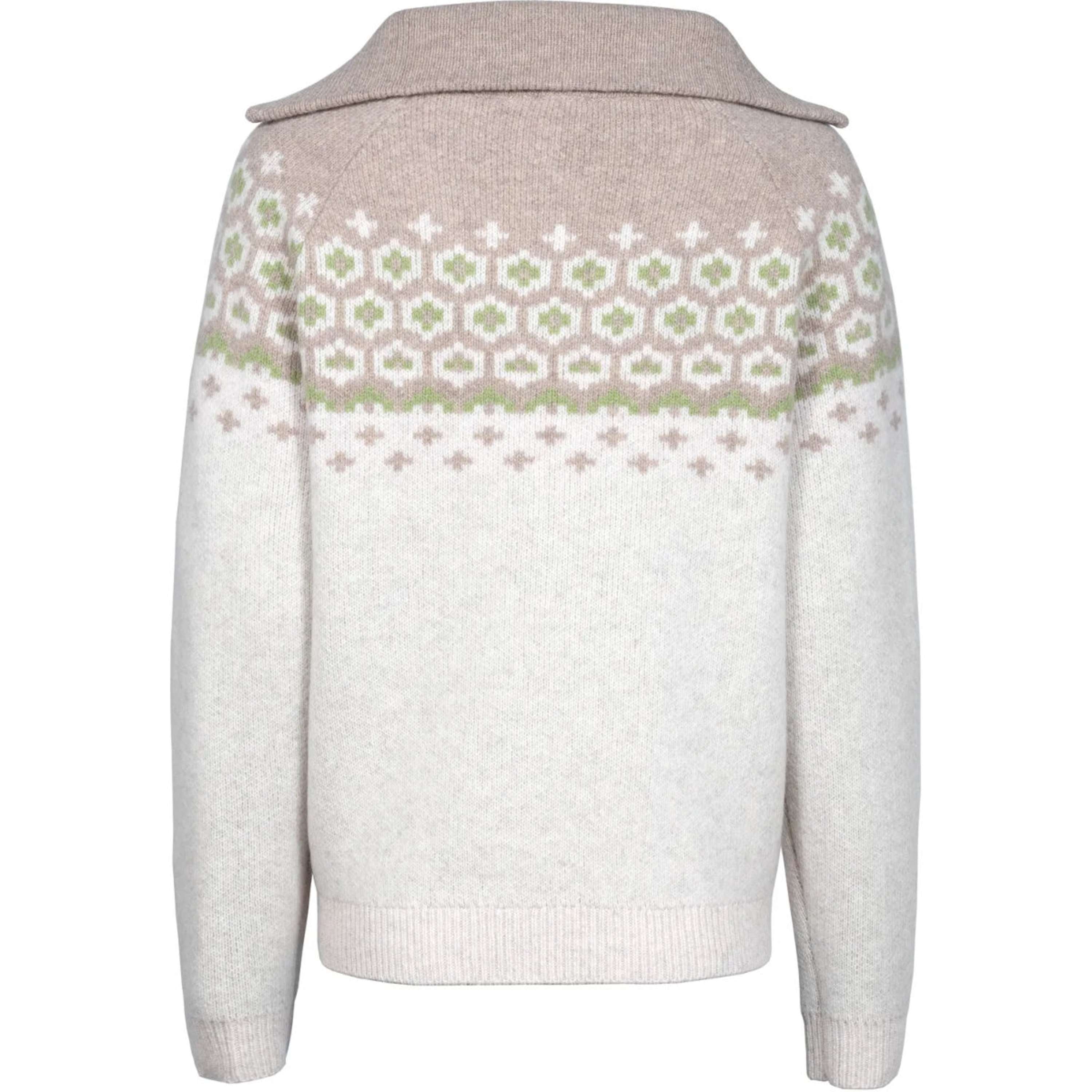 Cavallo Pullover Cavalleara con Cerniera Vaniglia