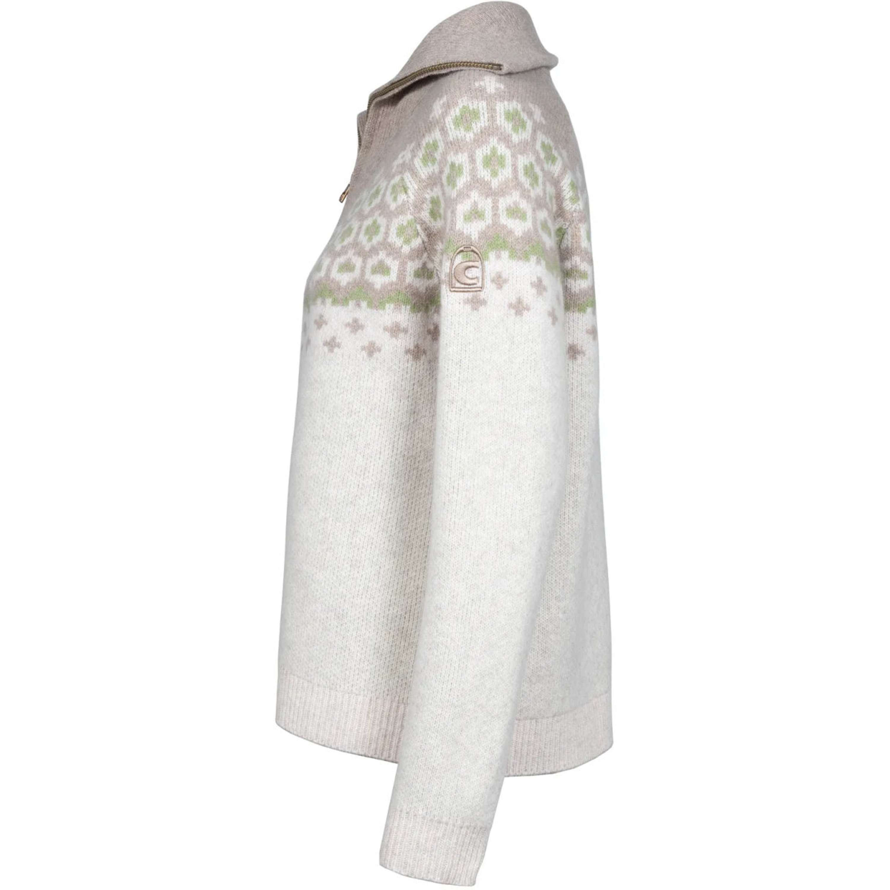 Cavallo Pullover Cavalleara con Cerniera Vaniglia