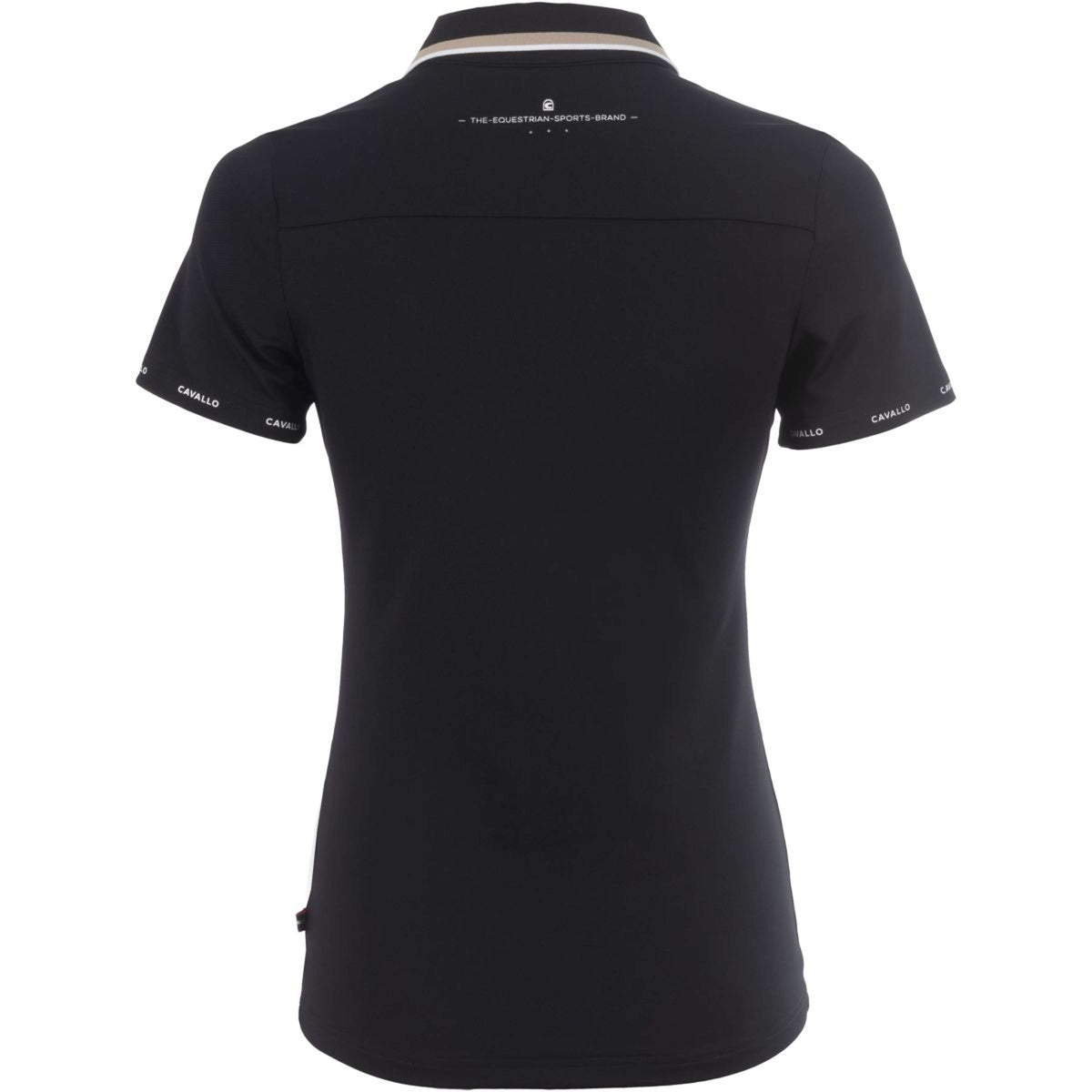 Cavallo Poloshirt CavalPique V-Neck Nero