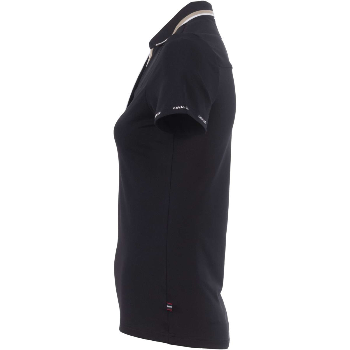 Cavallo Poloshirt CavalPique V-Neck Nero