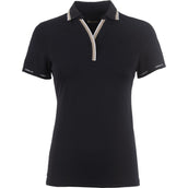 Cavallo Poloshirt CavalPique V-Neck Nero