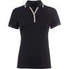 Cavallo Poloshirt CavalPique V-Neck Nero