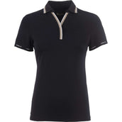 Cavallo Poloshirt CavalPique V-Neck Nero