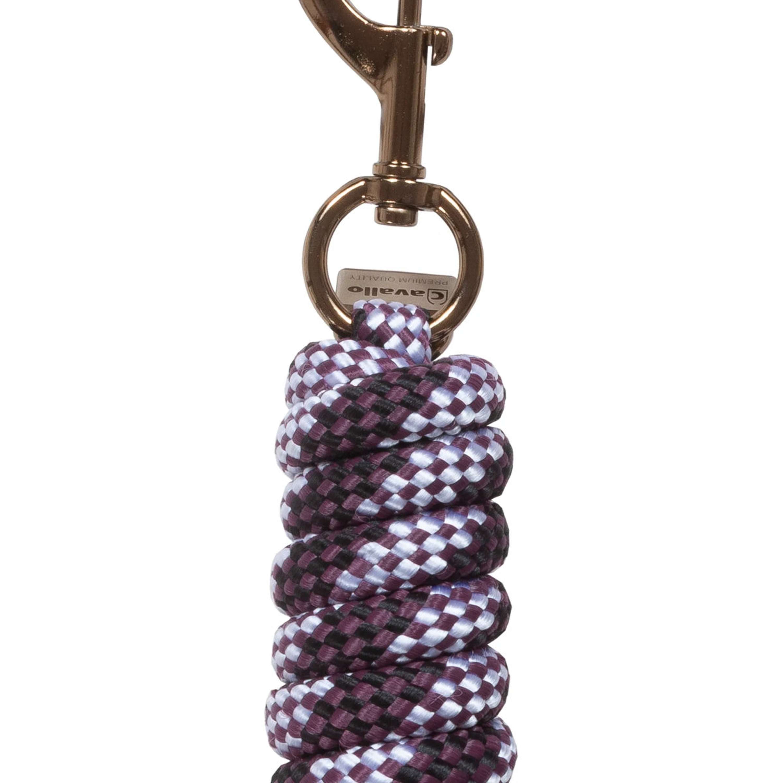Cavallo Corda per cavezza CavalJace con Moschettone Dusty Plum