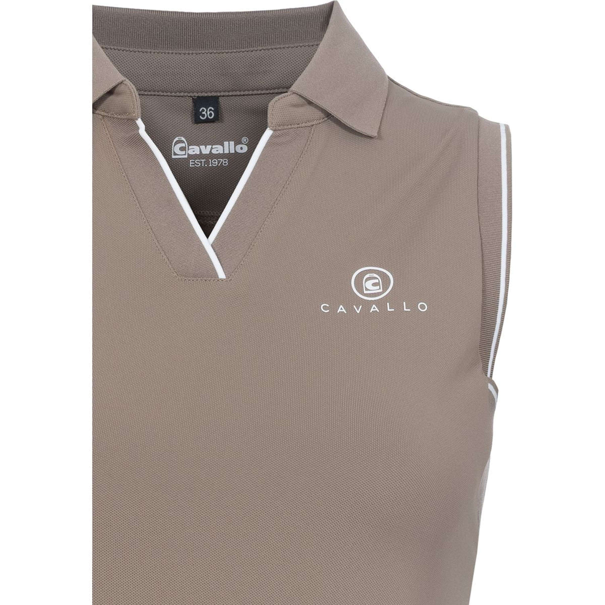 Cavallo Maglia CavalBua Senza Maniche Mocha Latte