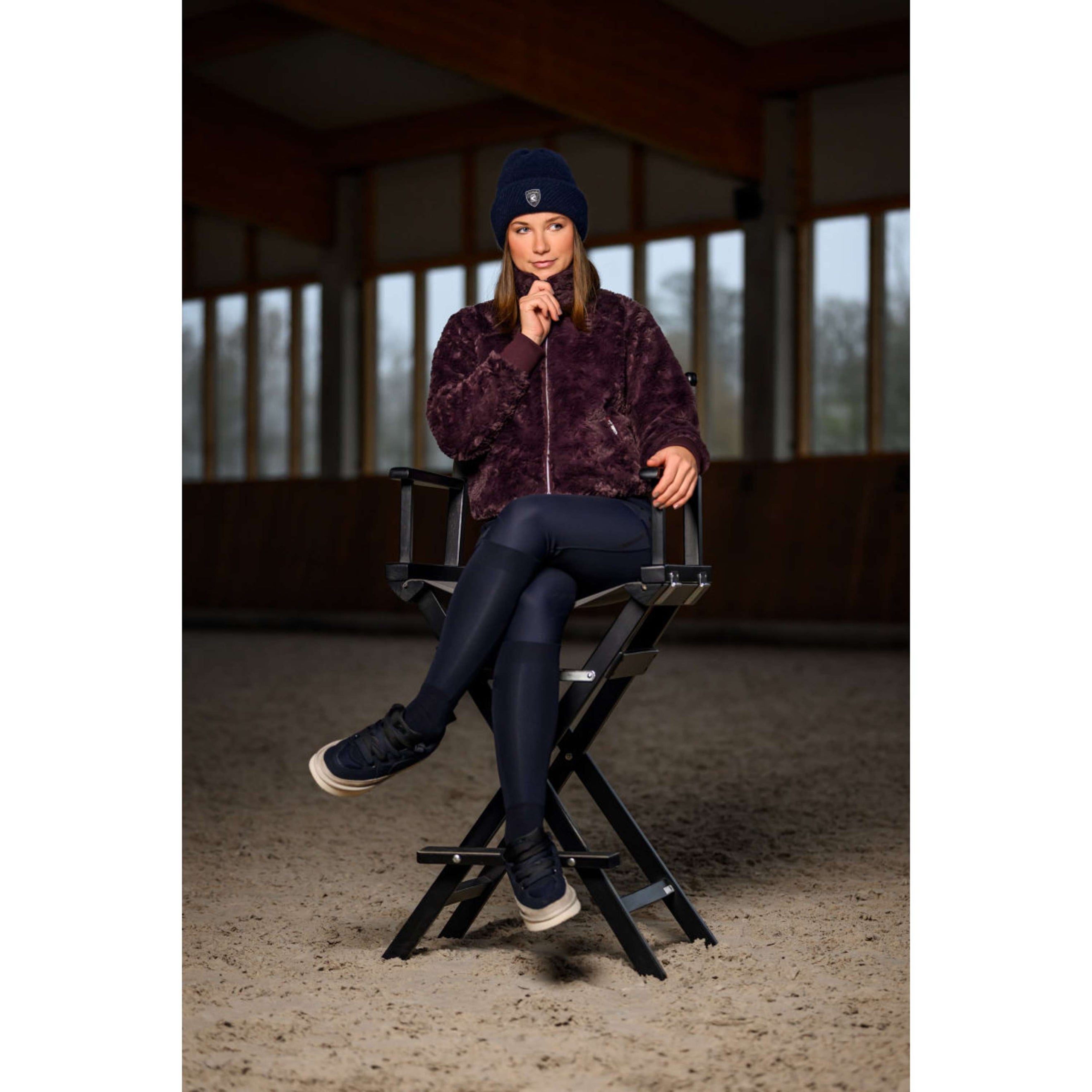 Cavallo Felpa con cappuccio e zip CavalDea Dusty Plum