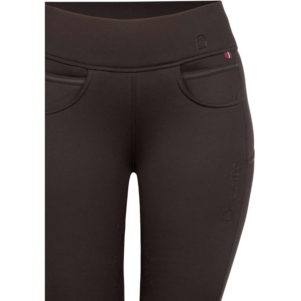 Cavallo Leggings da Equitazione CavalLiz Grip Rl Full Grip Café Noir