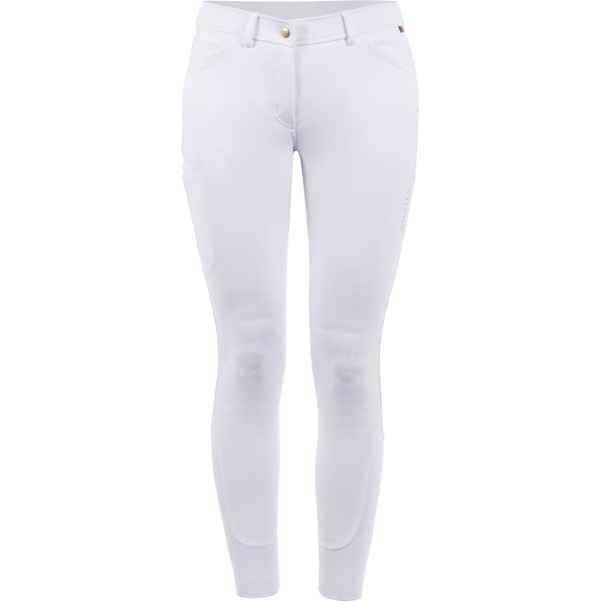 Cavallo Pantaloni da Equitazione Dristy Grip Mobile Bianco