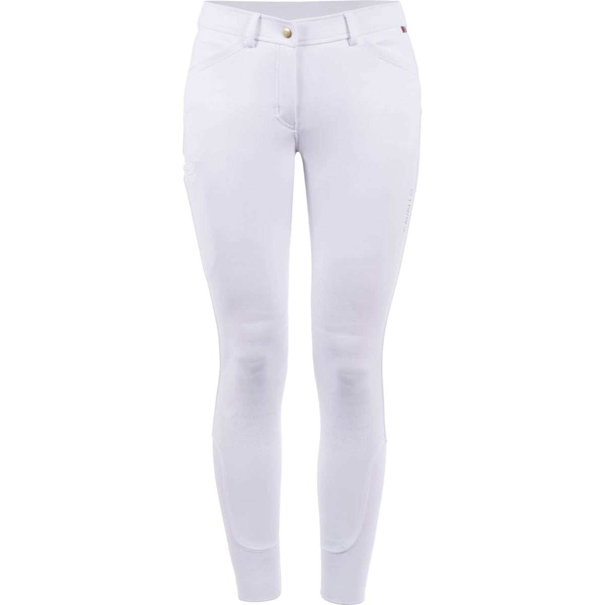 Cavallo Pantaloni da Equitazione Dristy Grip Mobile Bianco