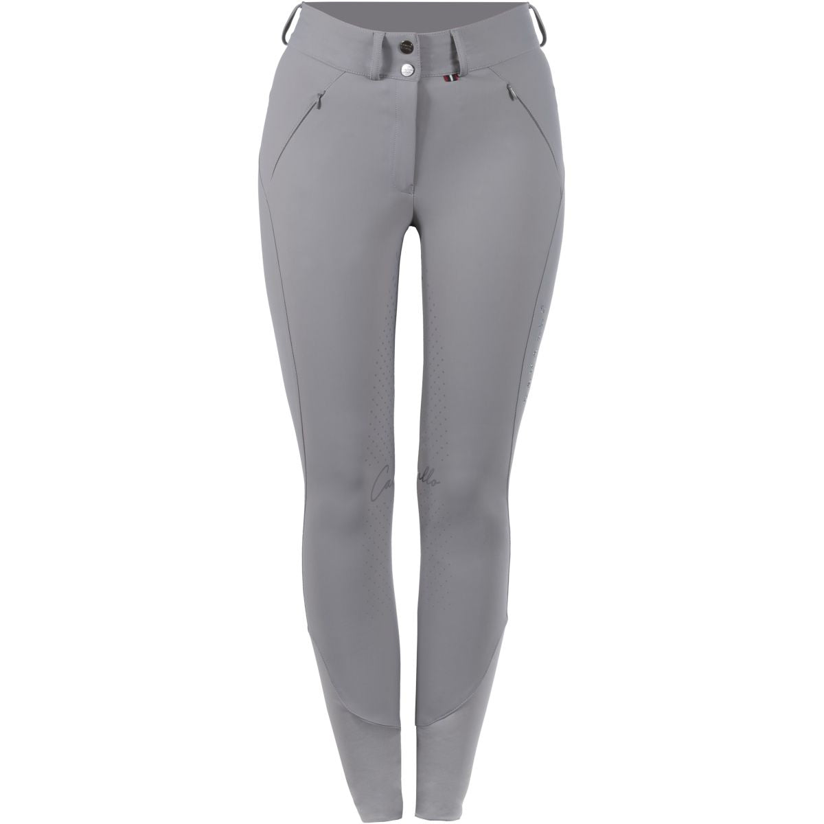 Cavallo Pantaloni da Equitazione CavalClaire Grip Grigio argento