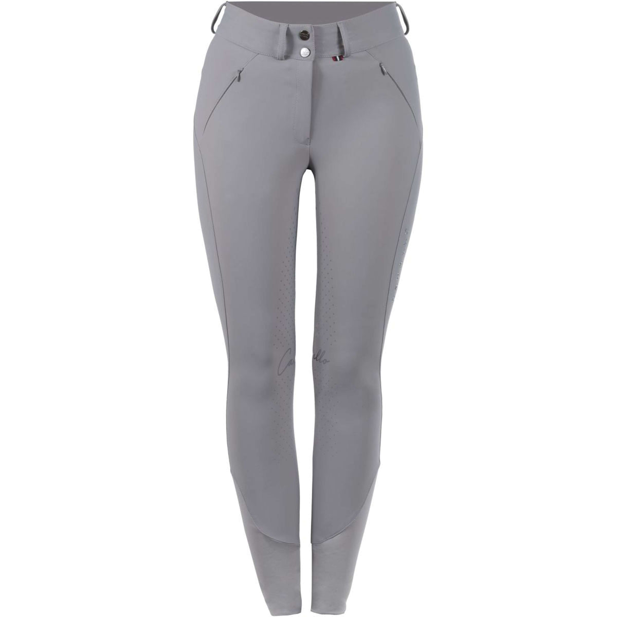 Cavallo Pantaloni da Equitazione CavalClaire Grip Grigio argento