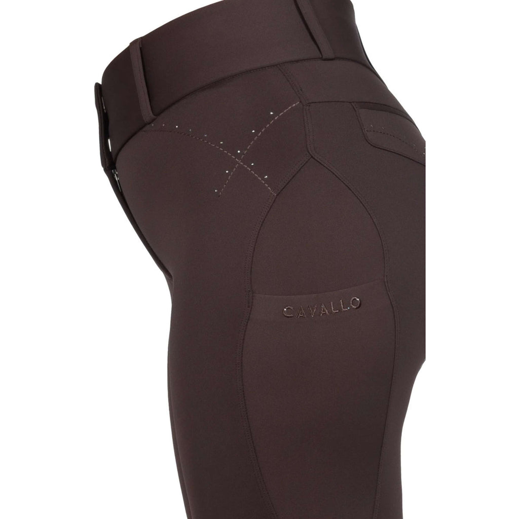 Cavallo Pantaloni da Equitazione CavalCandera Grip Mobile Full Grip Café Noir