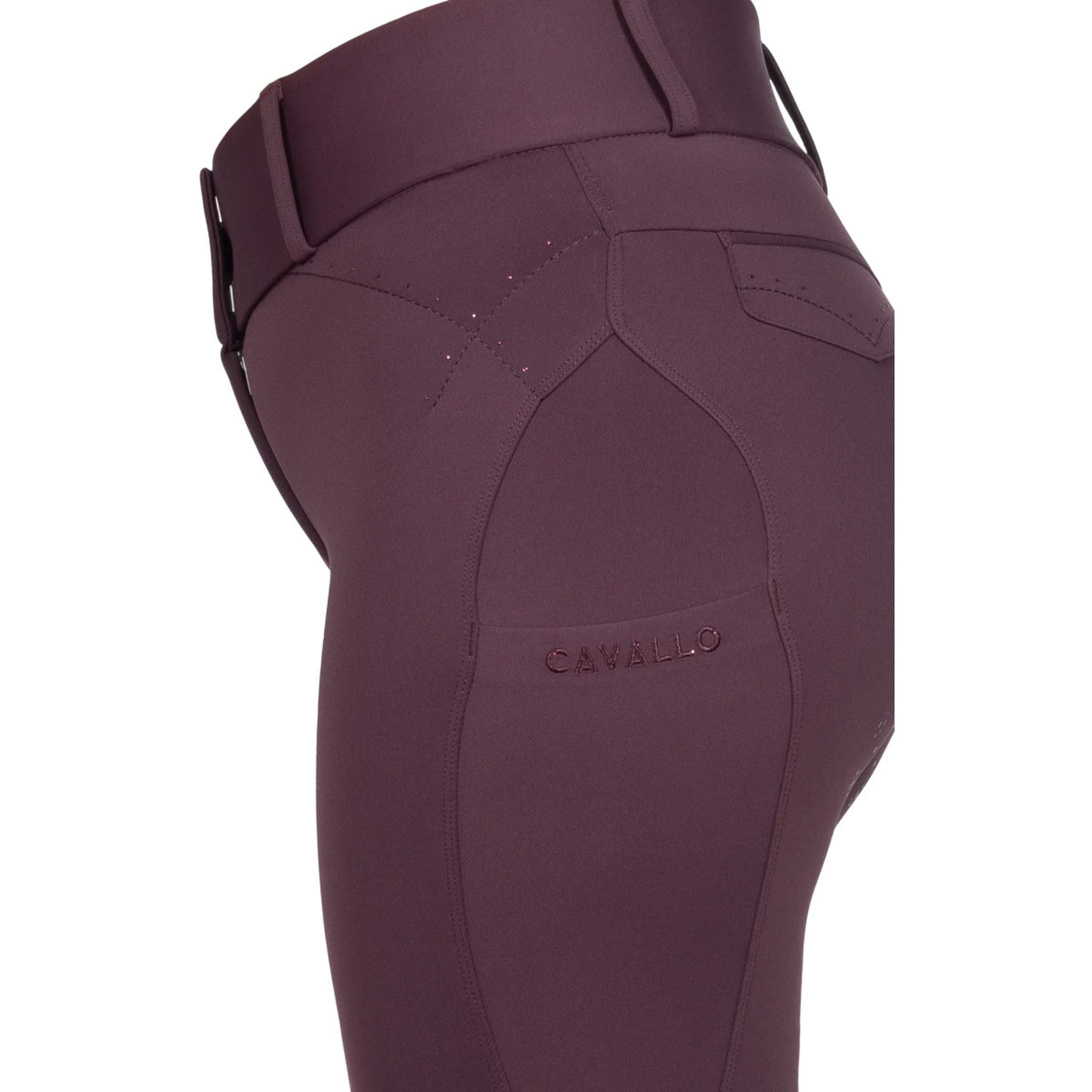 Cavallo Pantaloni da Equitazione CavalCandera Grip Mobile Full Grip Dusty Plum