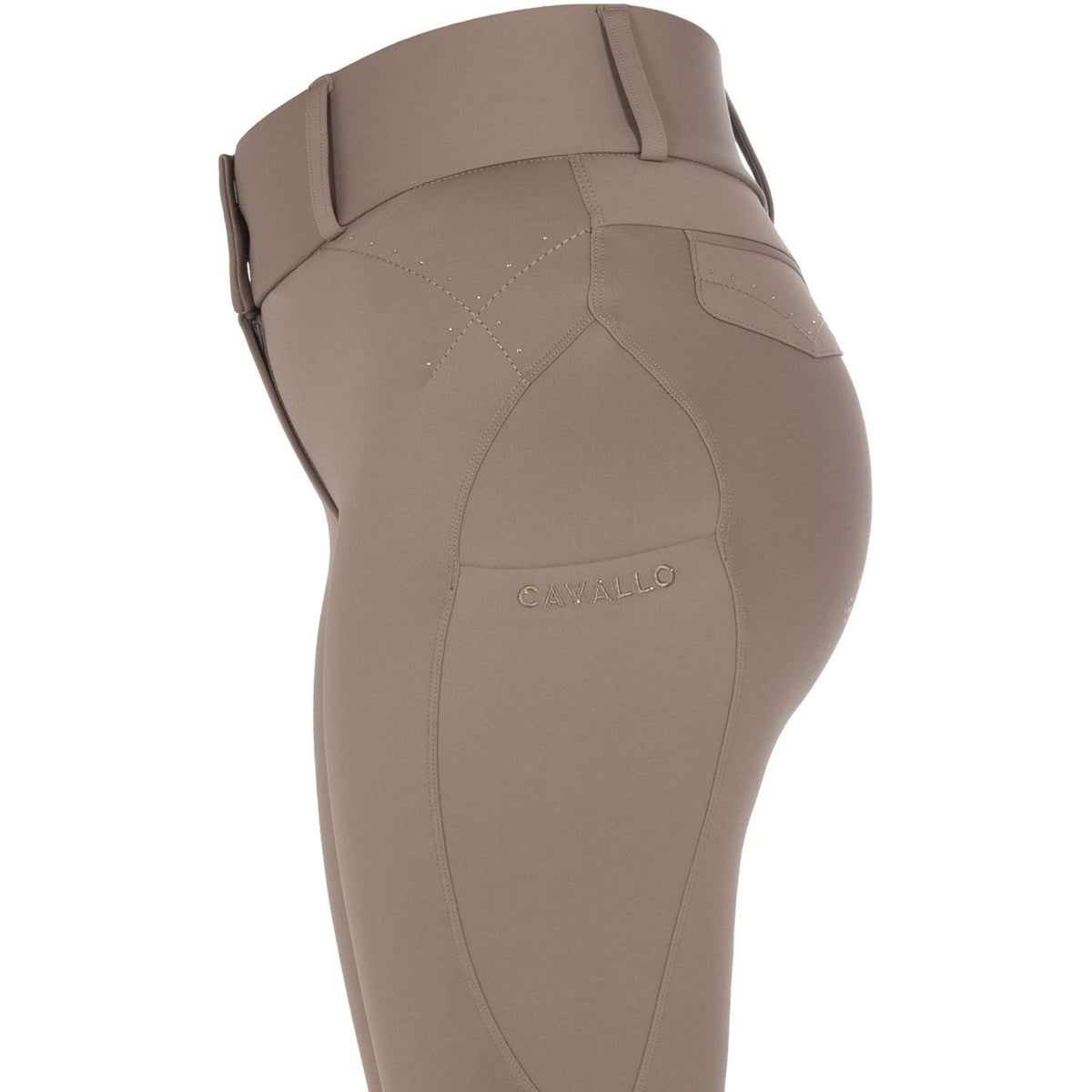 Cavallo Pantaloni da Equitazione CavalCandera Grip Mobile Full Grip Mocha Latte