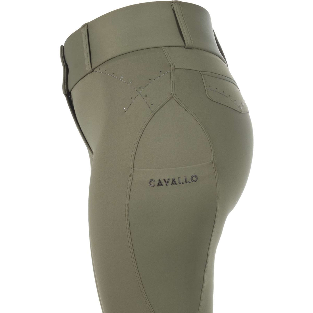 Cavallo Pantaloni da Equitazione Cavalcandera Grip Mobile Full Grip Tea Leaf