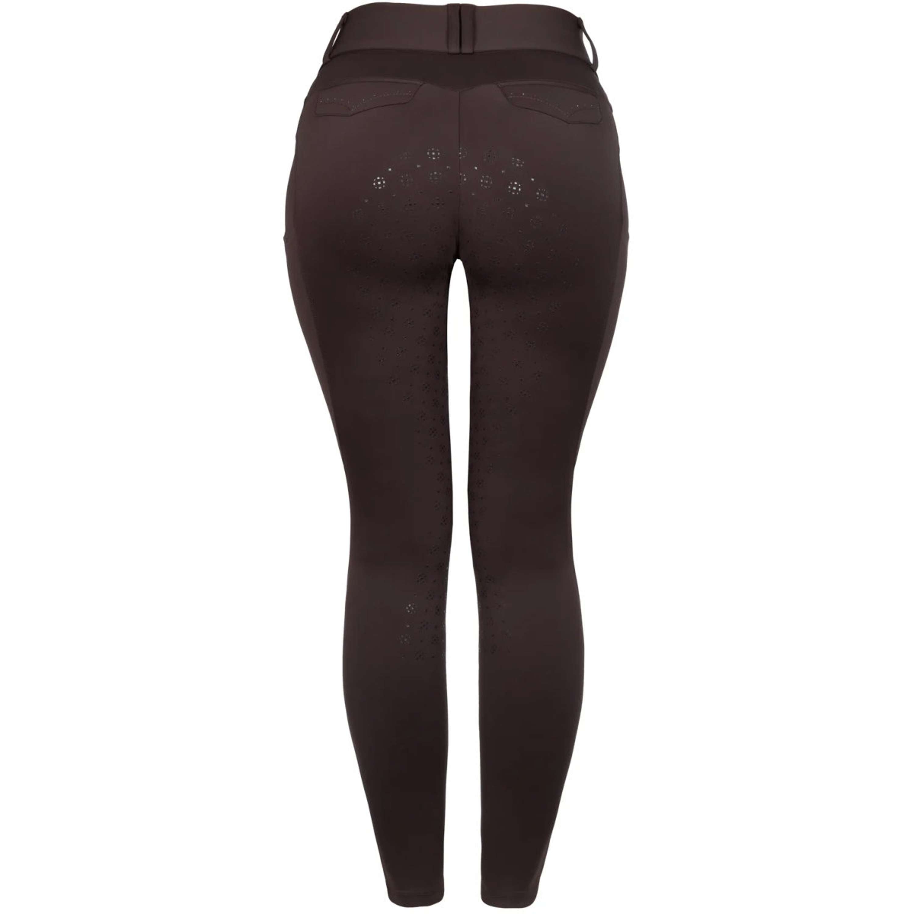 Cavallo Pantaloni da Equitazione CavalCandera Grip Mobile Full Grip Café Noir