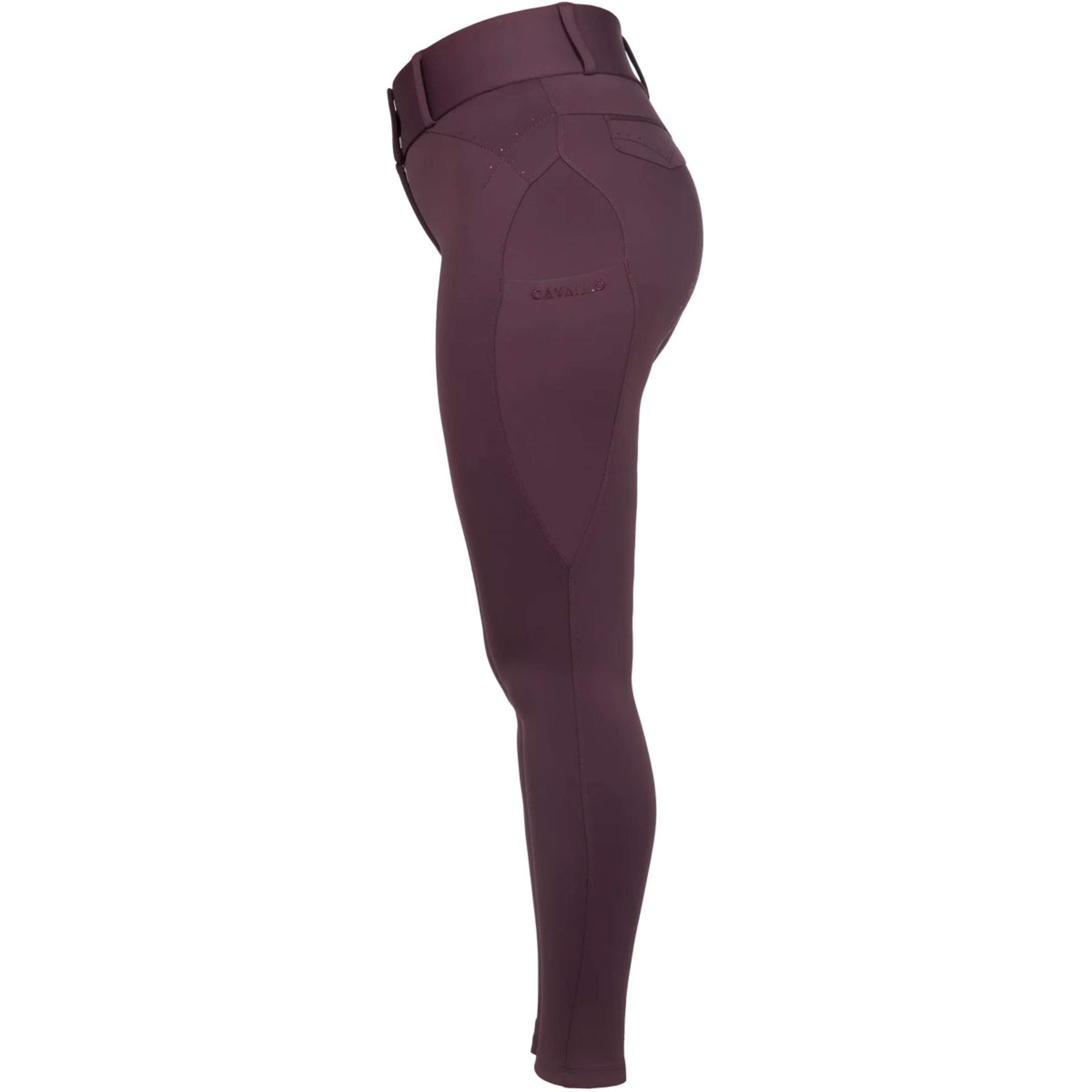 Cavallo Pantaloni da Equitazione CavalCandera Grip Mobile Full Grip Dusty Plum
