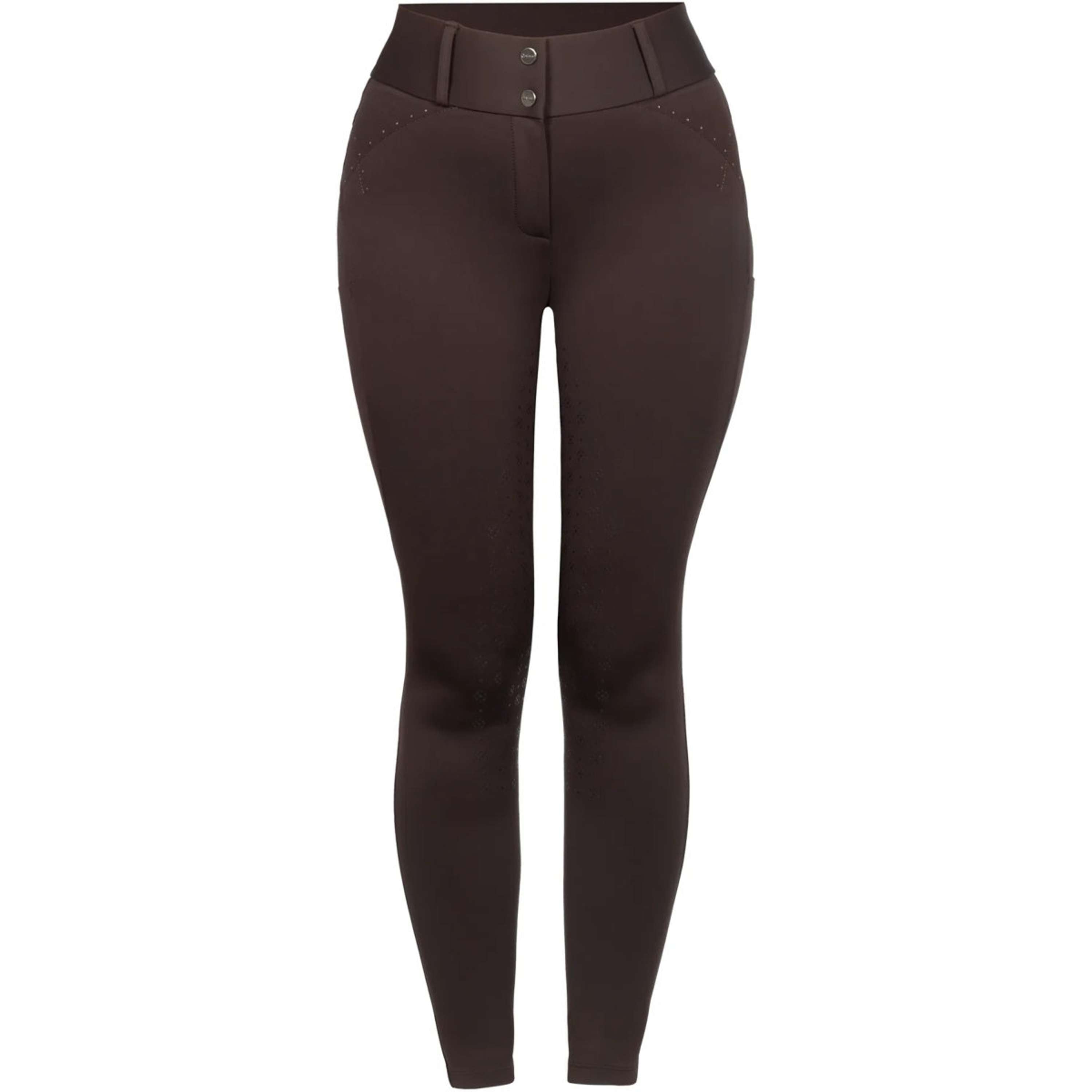 Cavallo Pantaloni da Equitazione CavalCandera Grip Mobile Full Grip Café Noir