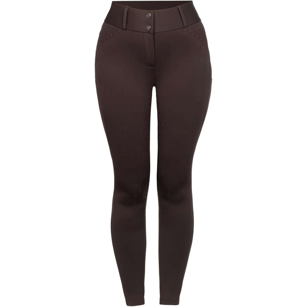 Cavallo Pantaloni da Equitazione CavalCandera Grip Mobile Full Grip Café Noir
