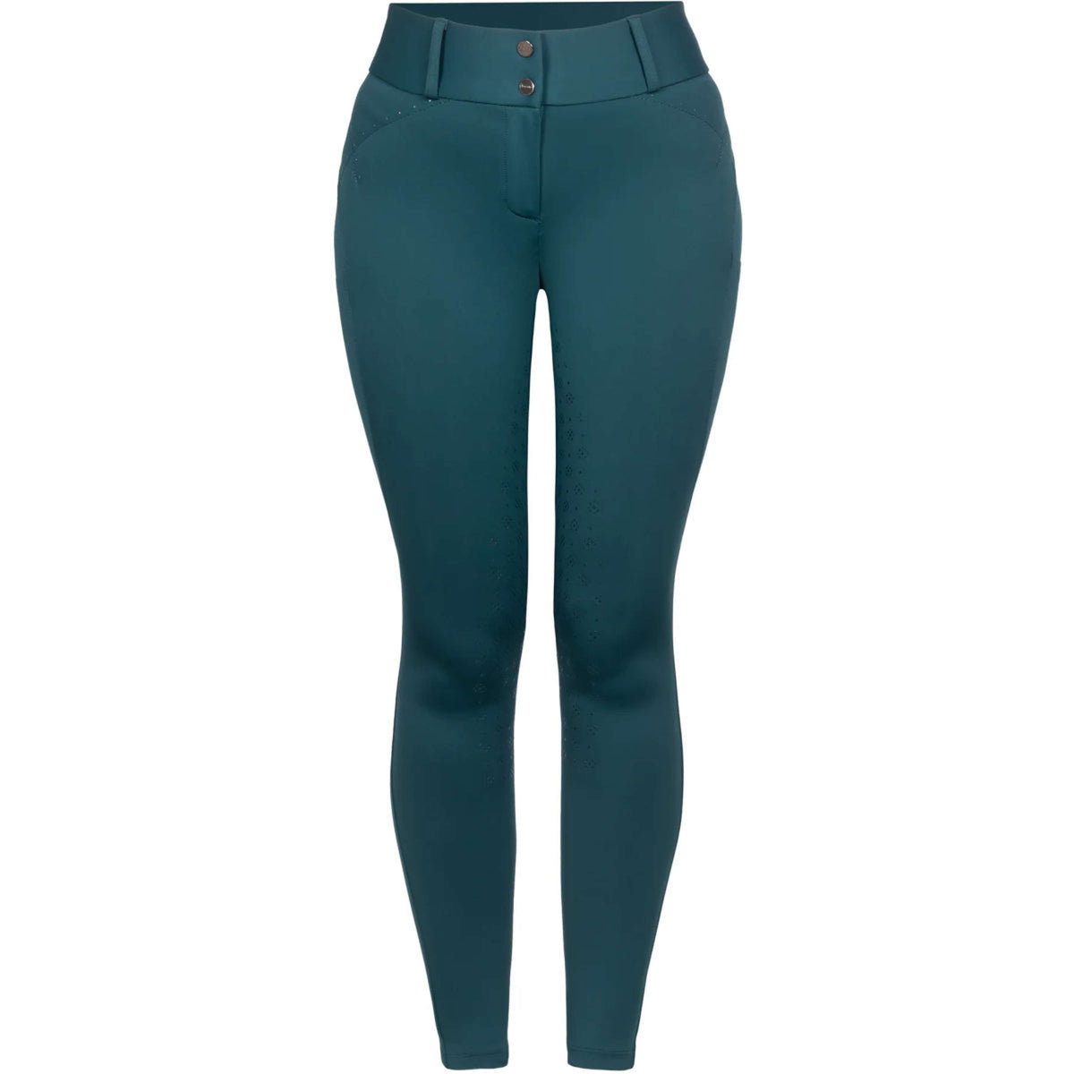 Cavallo Pantaloni da Equitazione CavalCandera Grip Mobile Full Grip Dark Peacock