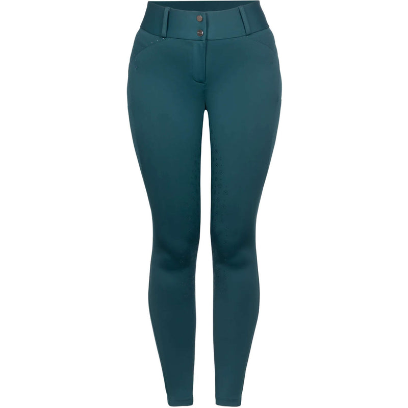 Cavallo Pantaloni da Equitazione CavalCandera Grip Mobile Full Grip Dark Peacock