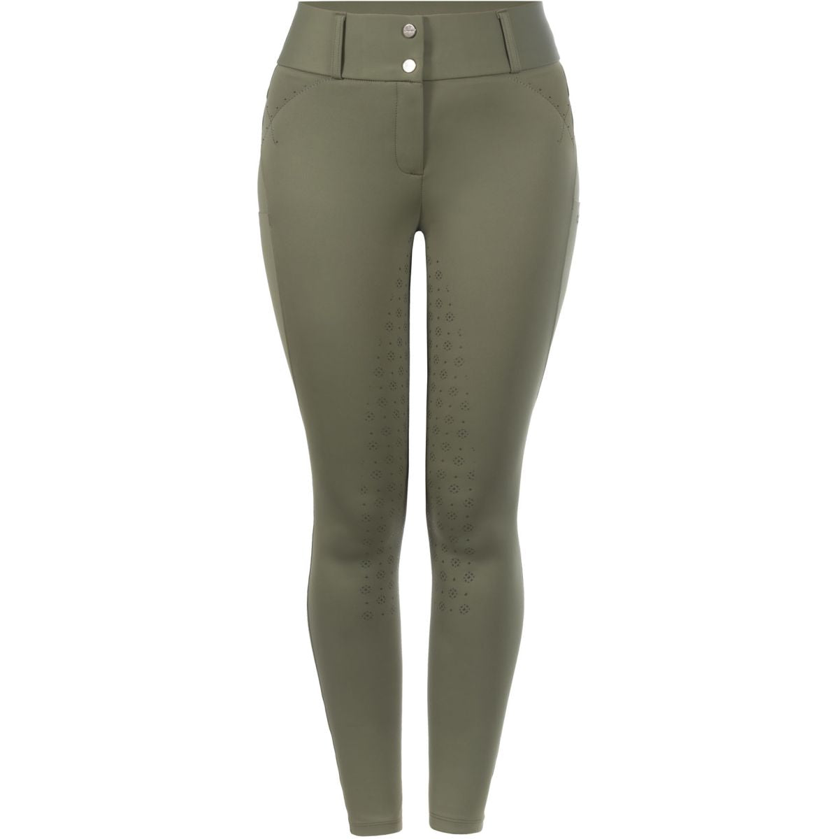 Cavallo Pantaloni da Equitazione Cavalcandera Grip Mobile Full Grip Tea Leaf