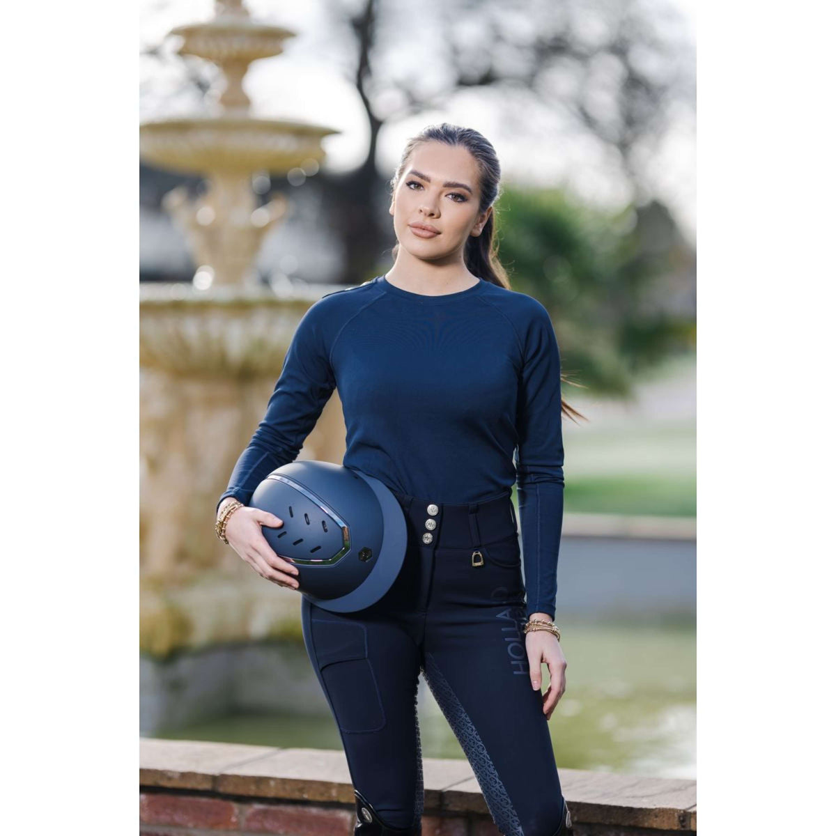 Charles Owen Casco da equitazione Kylo Wide Peak MIPS Navy Matte/Pewter