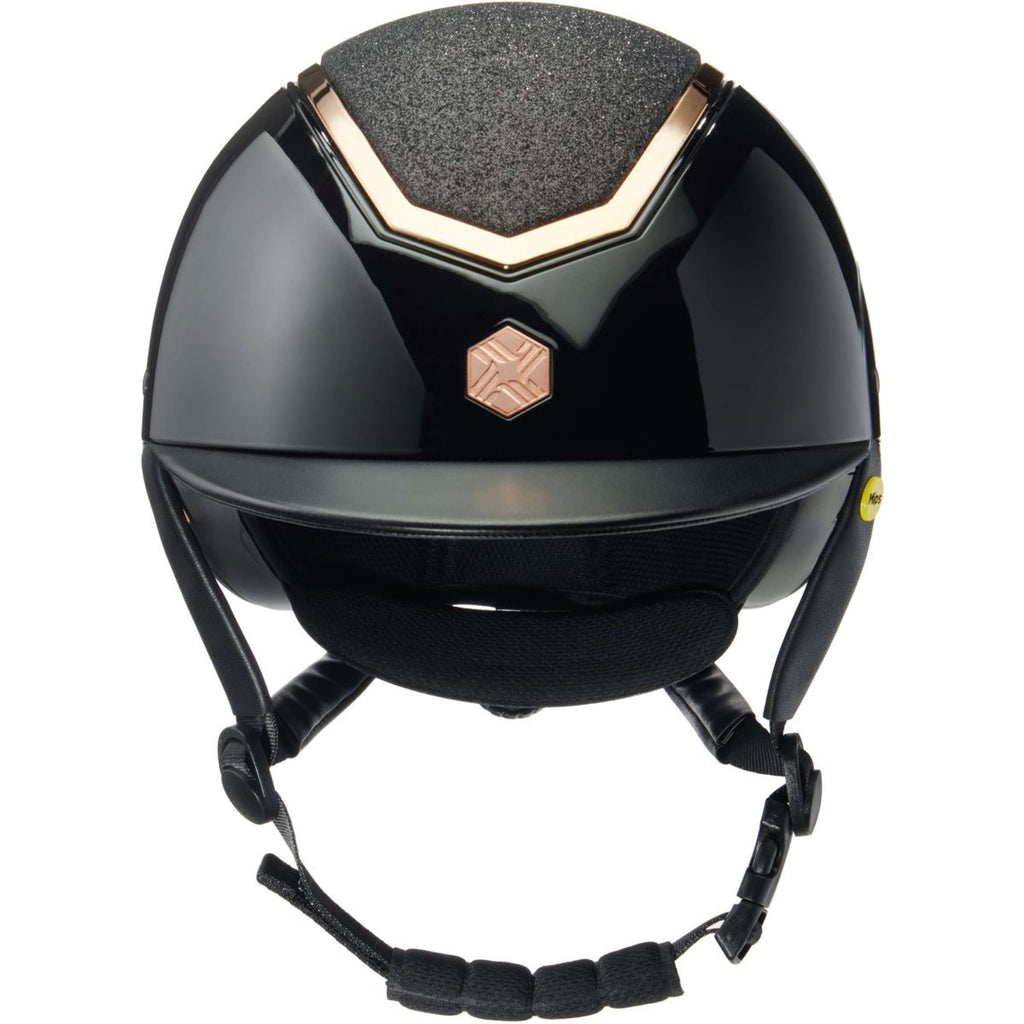 Charles Owen Casco da equitazione Kylo Sparkly MIPS Black Gloss/Rose Gold