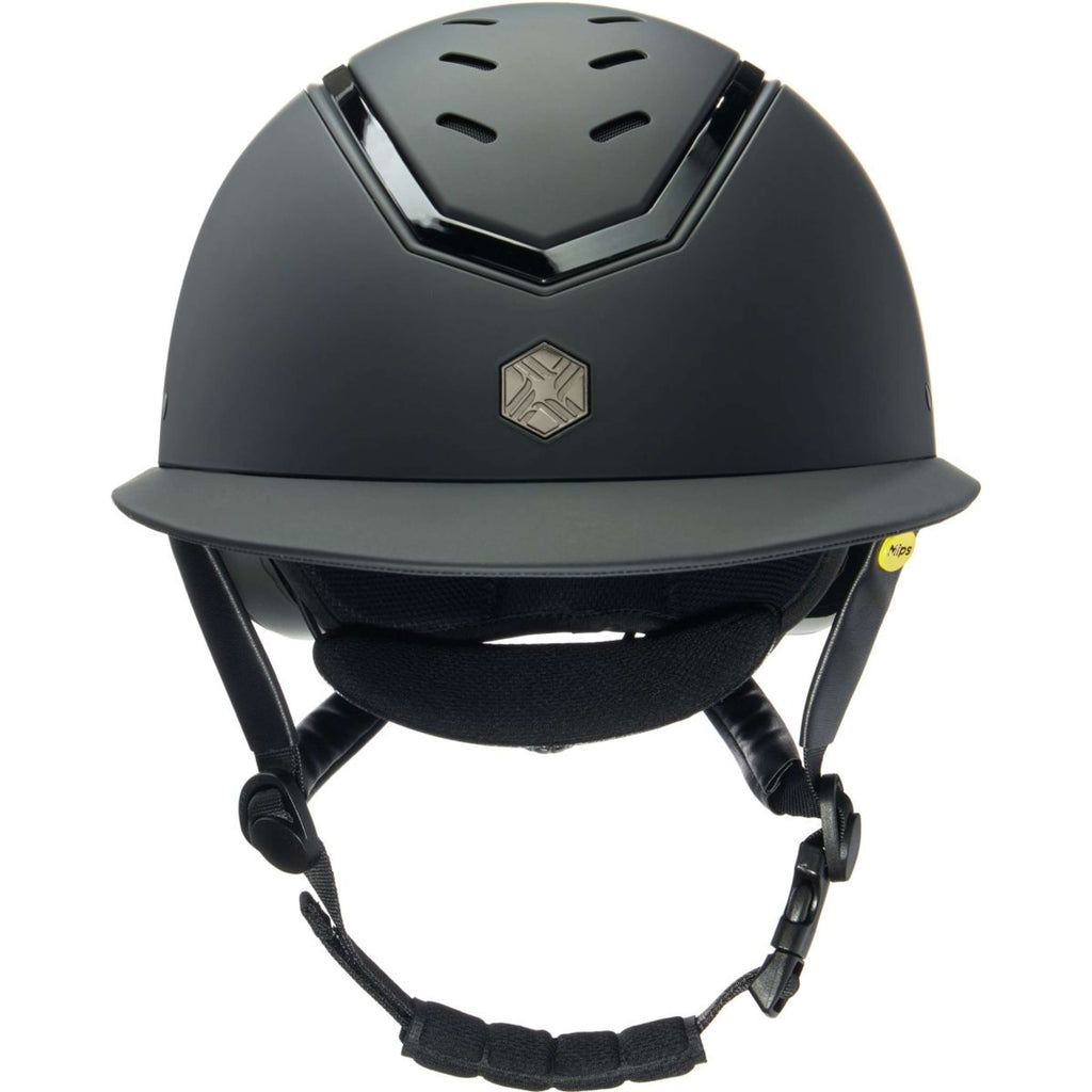 Charles Owen Casco da equitazione Kylo Wide Peak MIPS Black Matte/Black Gloss