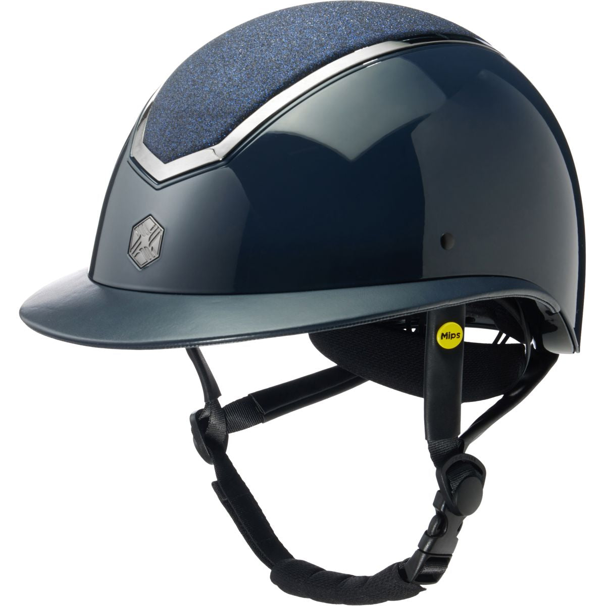 Charles Owen Cappellino Kylo Sparkly Wide Peak MIPS Navy Gloss/Pewter