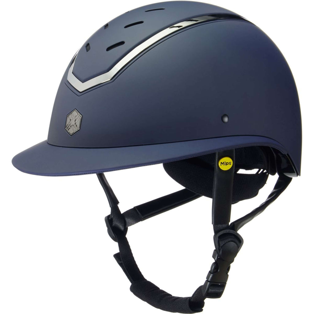 Charles Owen Casco da equitazione Kylo Wide Peak MIPS Navy Matte/Pewter