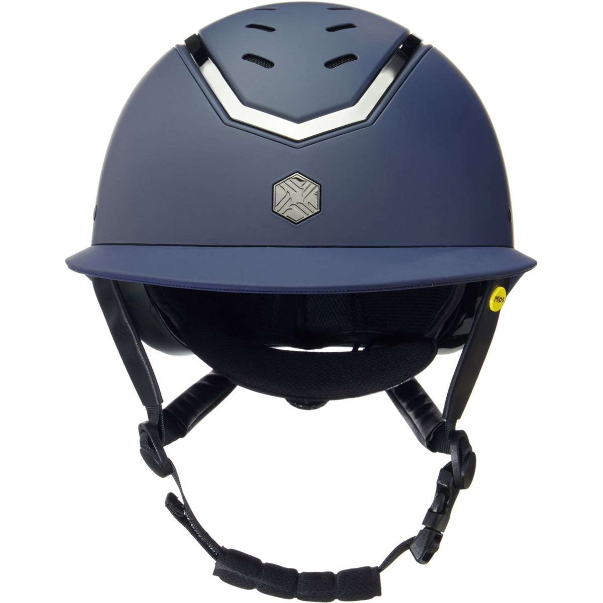 Charles Owen Casco da equitazione Kylo Wide Peak MIPS Navy Matte/Pewter