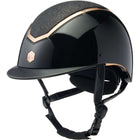 Charles Owen Casco da equitazione Kylo Sparkly Black Gloss/Rose Gold
