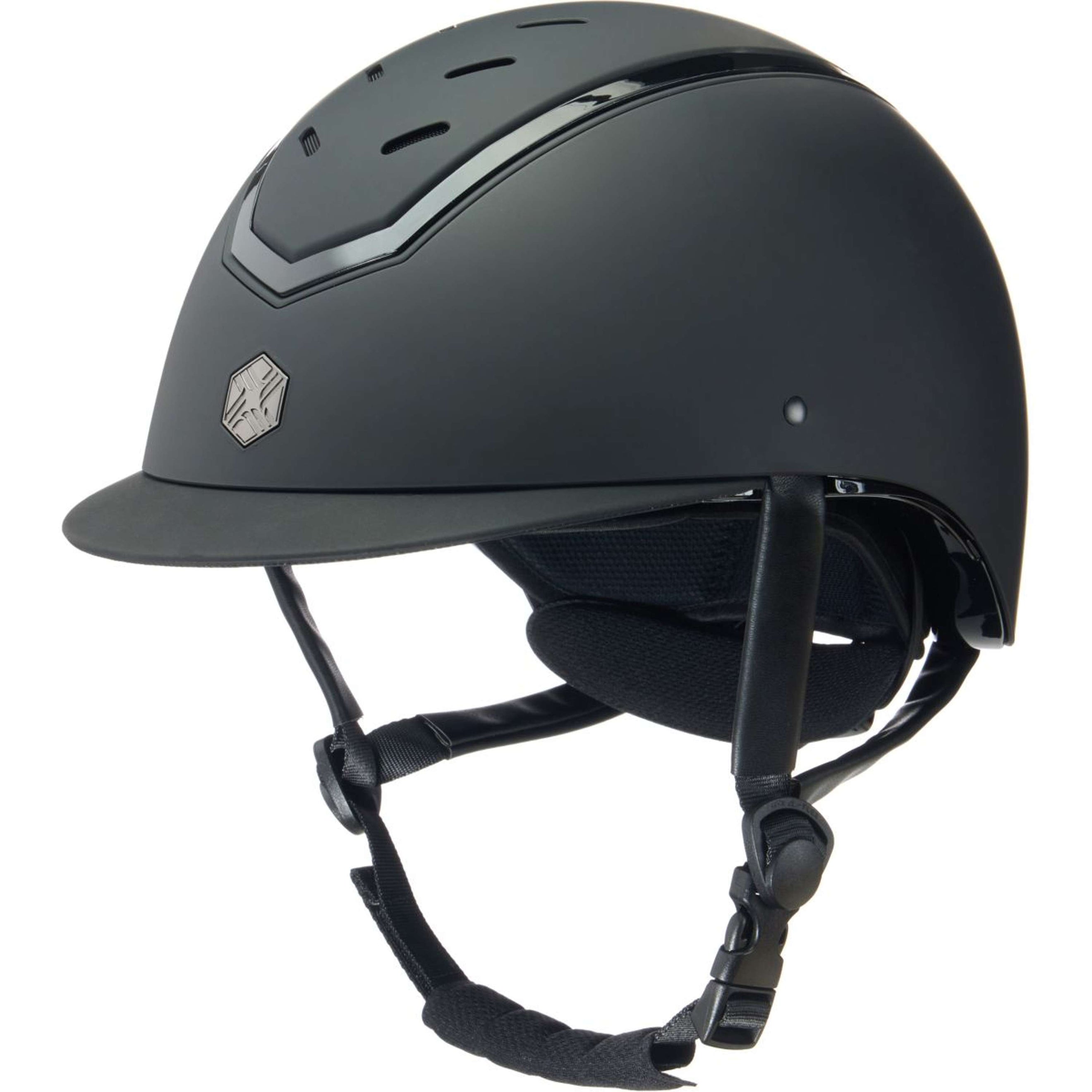 Charles Owen Casco da equitazione Kylo Black Matte/Black Gloss