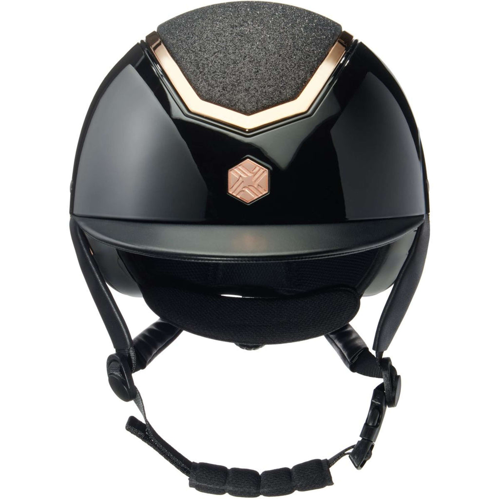 Charles Owen Casco da equitazione Kylo Sparkly Black Gloss/Rose Gold