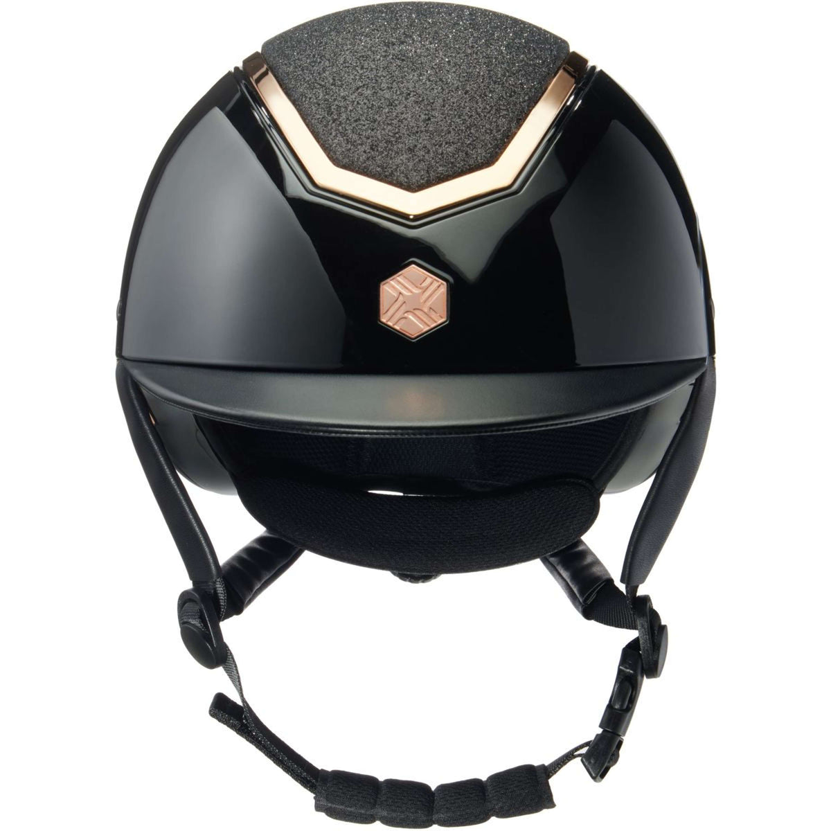 Charles Owen Cappellino Kylo Sparkly Black Gloss/Rose Gold