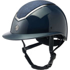 Charles Owen Casco da equitazione Kylo Sparkly Wide Peak Navy Gloss/Pewter