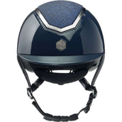 Charles Owen Casco da equitazione Kylo Sparkly Navy Gloss/Pewter