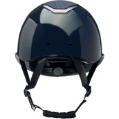 Charles Owen Casco da equitazione Kylo Sparkly Wide Peak Navy Gloss/Pewter