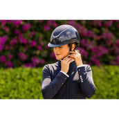 Charles Owen Casco da equitazione Kylo Sparkly MIPS Navy Gloss/Pewter