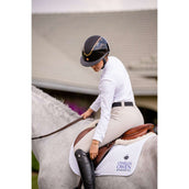 Charles Owen Casco da equitazione Kylo Sparkly Wide Peak Black Gloss/Rose Gold