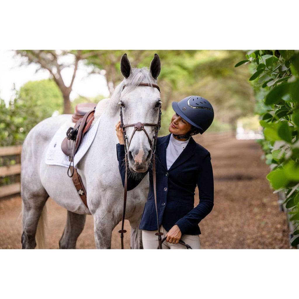 Charles Owen Casco da equitazione Kylo MIPS Navy Matte/Pewter