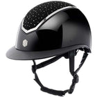 Charles Owen Casco da equitazione Kylo Crystal Wide Peak Black Gloss/Chrome