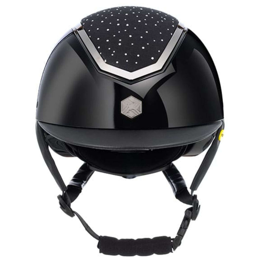 Charles Owen Casco da equitazione Kylo Crystal MIPS Black Gloss/Chrome