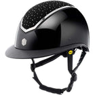 Charles Owen Casco da equitazione Kylo Crystal Wide Peak MIPS Black Gloss/Chrome