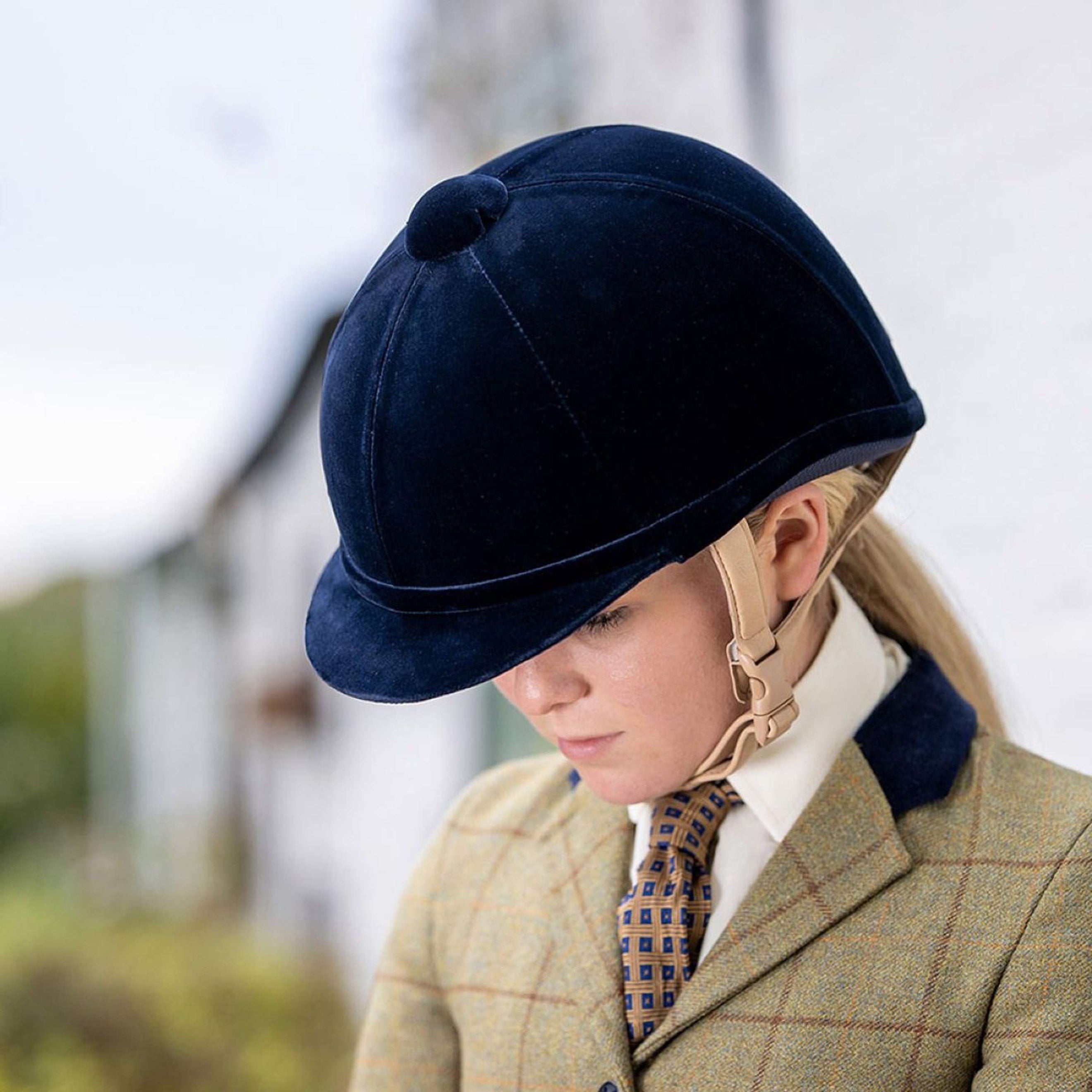 Charles Owen Casco da equitazione Hampton Navy