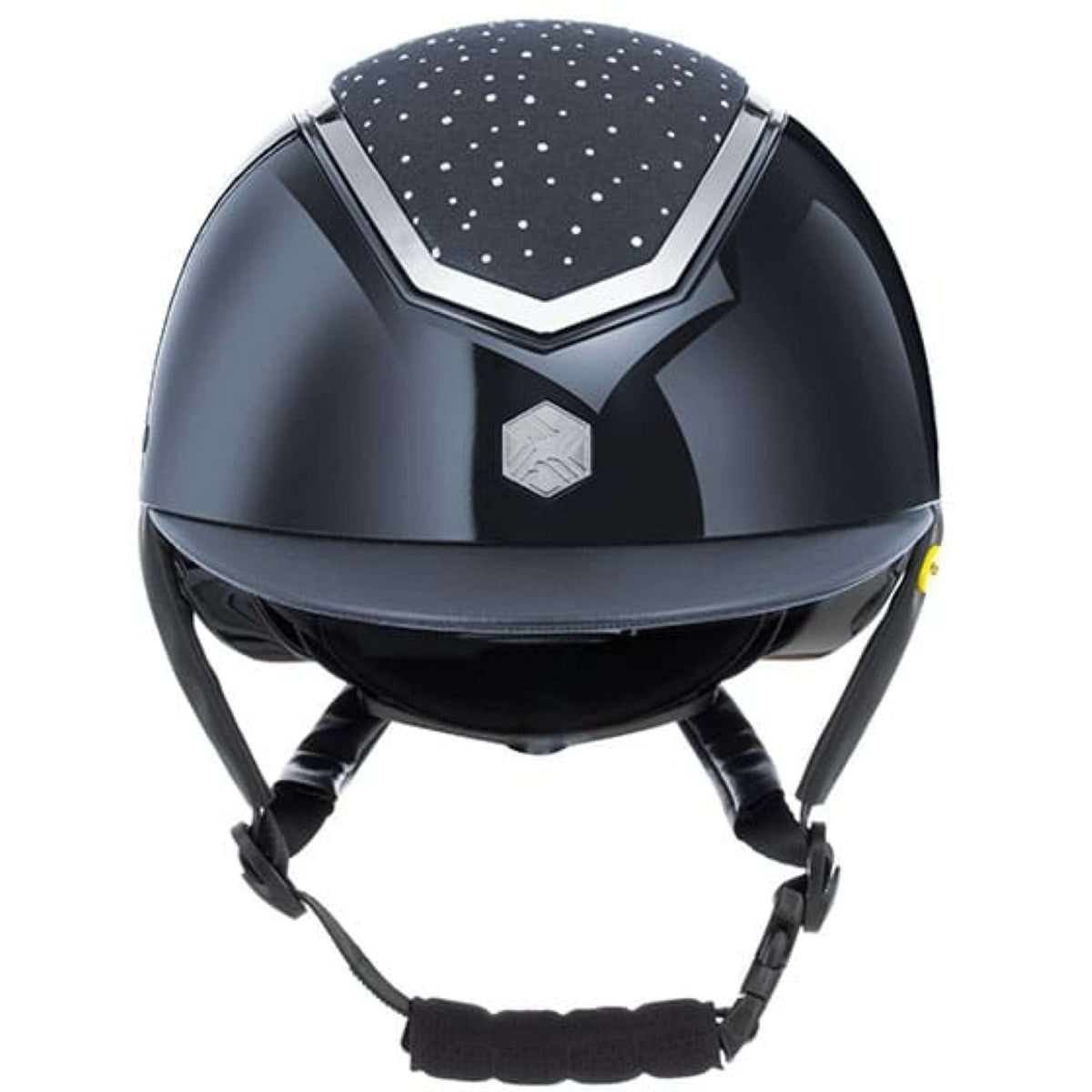 Charles Owen Casco da equitazione Kylo Crystal MIPS Navy Gloss/Silver