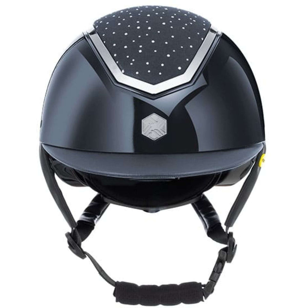 Charles Owen Casco da equitazione Kylo Crystal Navy Gloss/Silver
